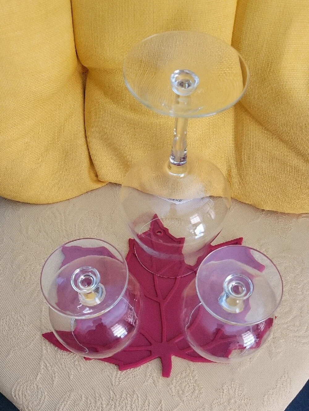 Clear Glass Wine and Brandy Glasses - Set of 3